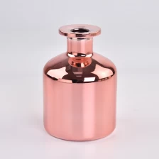 China 9oz reed diffusers glass bottles electroplated rose gold manufacturer