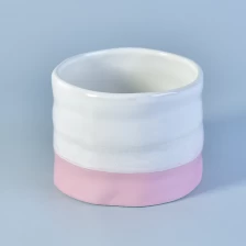 中国 9oz蜡填充陶瓷蜡烛罐与手绘釉 制造商