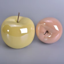 Cina Apple modella portacandele in ceramica con coperchio produttore