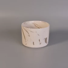 porcelana Hermosos vasos decorativos de velas de cerámica mable fabricante