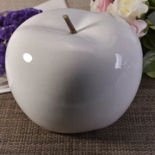 China Beautiful glaze home decorating ceramic apple manufacturer