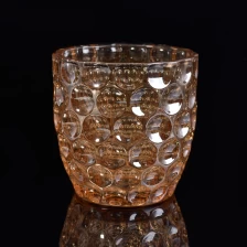 porcelana Hermosa galjanoplastia de iones de oro brillante candelabros de vidrio fabricante