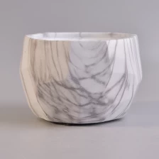 China Bela mármore efeito cimento vela fazendo jarros fabricante