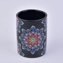 China Black Ceramic Candle Jar 300ml manufacturer