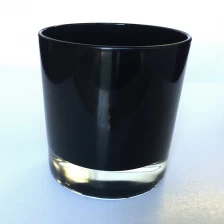 China Black glass candle holders for wholesale manufacturer