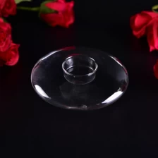 China Baixo MOQs borosilicato de vidro Tea Light Candle Holder fabricante