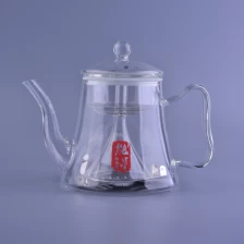 China Borosilikat periuk teh besar dengan paster pengilang