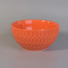 China Bowl shape ceramic candle vessels manufacturer