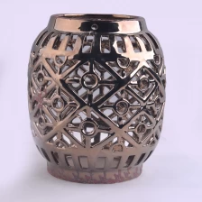 China Brass Pierced ceramic candle holders manufacturer
