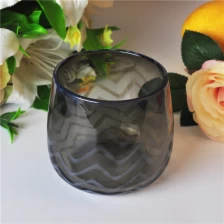 China Cor marrom boca soprado vela de vidro fabricante