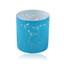 porcelana Titular de la vela azul hecho a mano fabricante