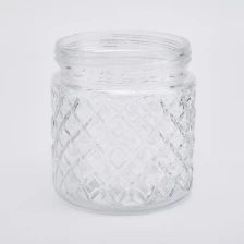 China Candle jar with lid wholesale 860ml glass candle holder manufacturer