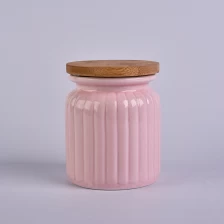 China Ceramic Candle Canister Jar With Lids manufacturer