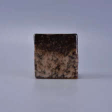 China Keramisches Quadrat Kerze-Glas Hersteller