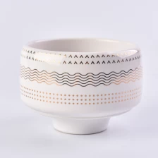porcelana Candelabro de cerámica con superficie chapada en oro fabricante