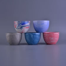 中国 Chinese Wholesale Colored Glaze Ceramic Candle Jar メーカー