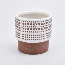 porcelana Candelabros de cerámica de cera perfumada de regalo de Navidad fabricante