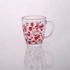 China Christmas glass water cup manufacturer