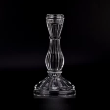 China Gaya klasik Crystal Glass Lilin Holder Table Table Crystal Glass Candlestick untuk Hiasan pengilang