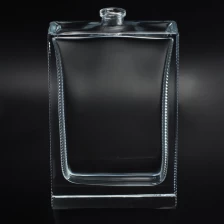 China Classic simple square shaped glass perfume bottle manufacturer