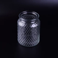 China Clear food storage glass jar candy canister manufacturer
