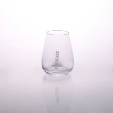 China Clear stemless juice glass wine glass manufacturer