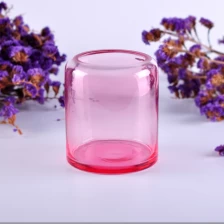 China Color Sprayed Glass Candle Jars Used for Wedding Decoration with Low MOQ manufacturer