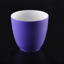 Chiny Colored ceramic candle jars wholesale tealight holder producent