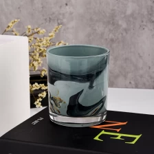 China Pintura colorida Vidro de vidro Jarros de vela de 8 onças de 10 onças de vidro fabricante
