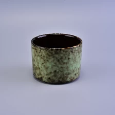 China Castiçal de cerâmica colorido flor redonda fabricante