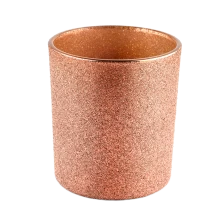 China Candelador de vidro de cobre exclusivo lixando capa de cobre jarra de 8oz de vela de vidro de vela fabricante