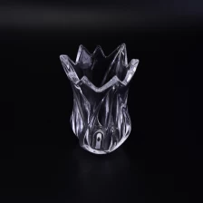 Chine Bougeoir en cristal de votive de cristal de fleur fabricant