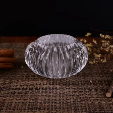 Chine Bougeoir en cristal rond en verre votif fabricant