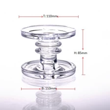 China Cristal T luz Holder Suporte de vela de vidro para o casamento fabricante