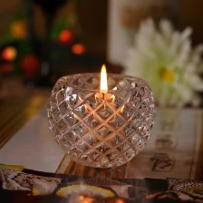 China Kristall eingraviert Kerzenhalter aus Glas Hersteller