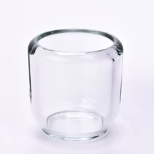 China Frasco de vela luxuoso de vidro transparente redondo vazio personalizado para fabricação de velas fabricante