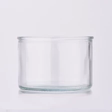 China Custom large capacity clear glass candle holder for wedding decoration manufacturer
