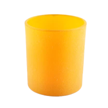 China Custom wholesale 8oz Yellow glass candle jar for candle making manufacturer