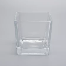 China Kundenspezifische Farben Square Glass Gläser Wachsglas Kerzenhalter Gefäß Hersteller