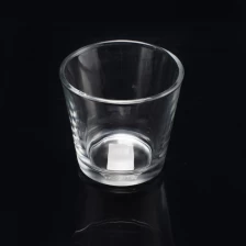 China Customized clear glass candle holder home glass cup manufacturer