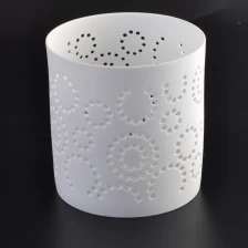 China Customized hollowed-out ceramic candle holder manufacturer