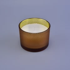 porcelana Recipiente de vela de vidrio de cera perfumado personalizado para velas de 12 oz fabricante