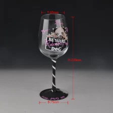China Netter Hundedruck neues Design Glas Gläsern Hersteller