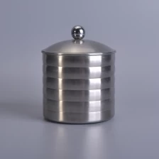 China Cylinder tall stainless steel jar with lid manufacturer