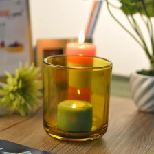 China Cylinder votive glass tealight candle jar manufacturer