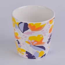 porcelana Calcomanías para imprimir tarros de cerámica para velas de Sunny fabricante