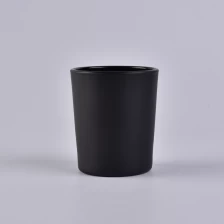 China Castiçal de vidro preto fosco decorativo fabricante