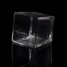 China Decorative Square Glass Candle Jars manufacturer