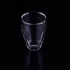 China Double wall drinking glass cup for tea manufacturer