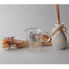 porcelana Taza de vidrio de doble pared para beber vaso de vidrio de pared de doulbe fabricante